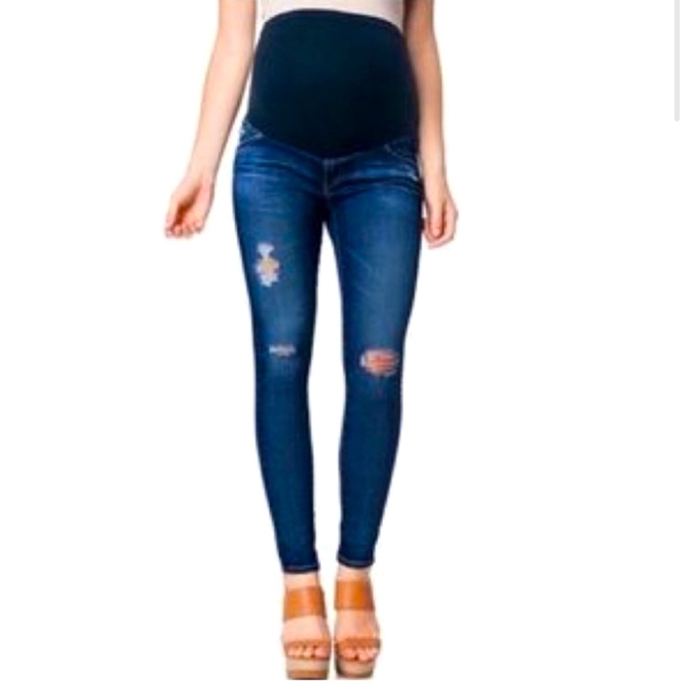 AG Adriano Golschmied Jeans Skinny Legging Maternity AGed Wash 11 Years sz 24
